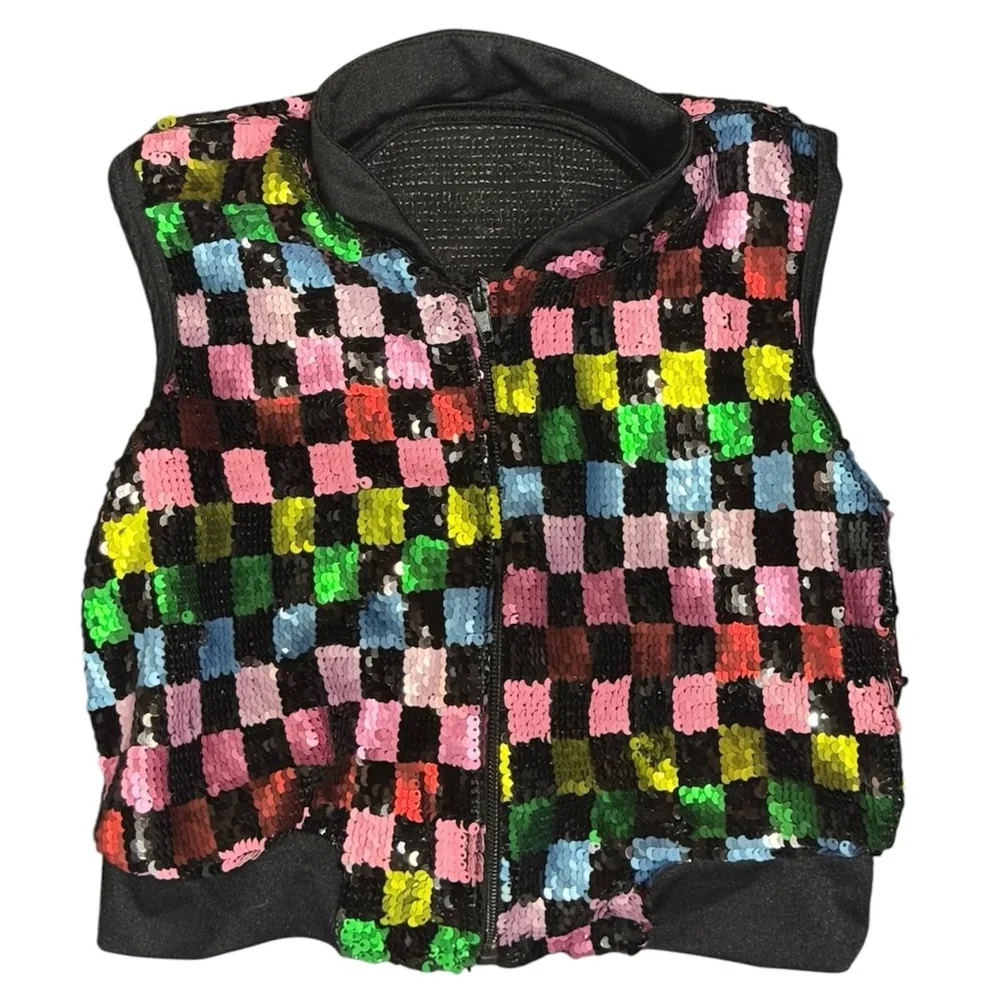 Weissman Showtime Confetti 2 Piece Sequin Dance Costume IC Tap Jazz Acro